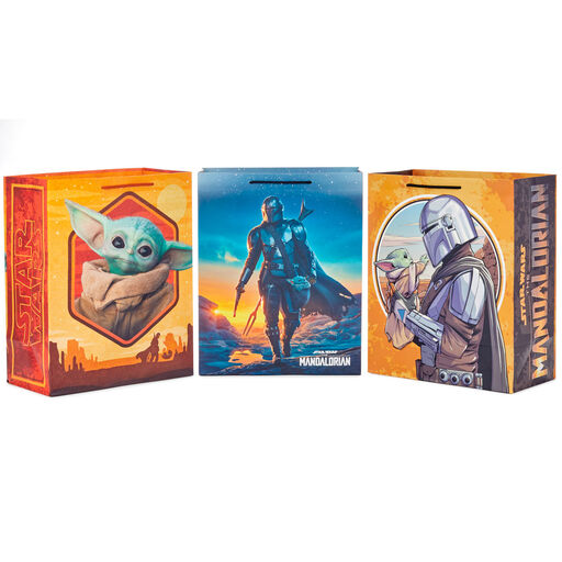 13" Star Wars™ The Mandalorian™ and Grogu™ Assorted 3-Pack Large Gift Bags, 