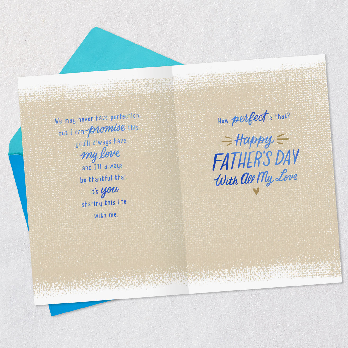 Perfectly Imperfect Life Father's Day Card for Husband, , large image number 4