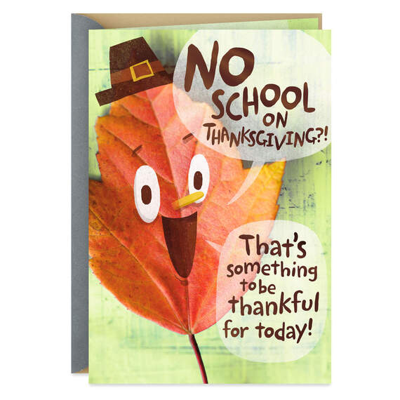 Thankful for You Cute Thanksgiving Card for Grandson, , large image number 1