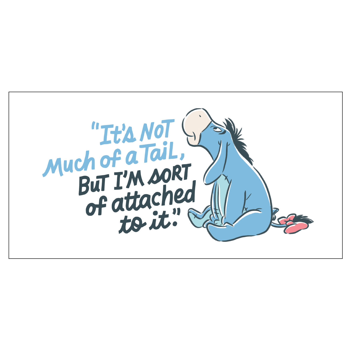 Eeyore's Tail Funny Quote Collector Glass Full glass design  image number 2