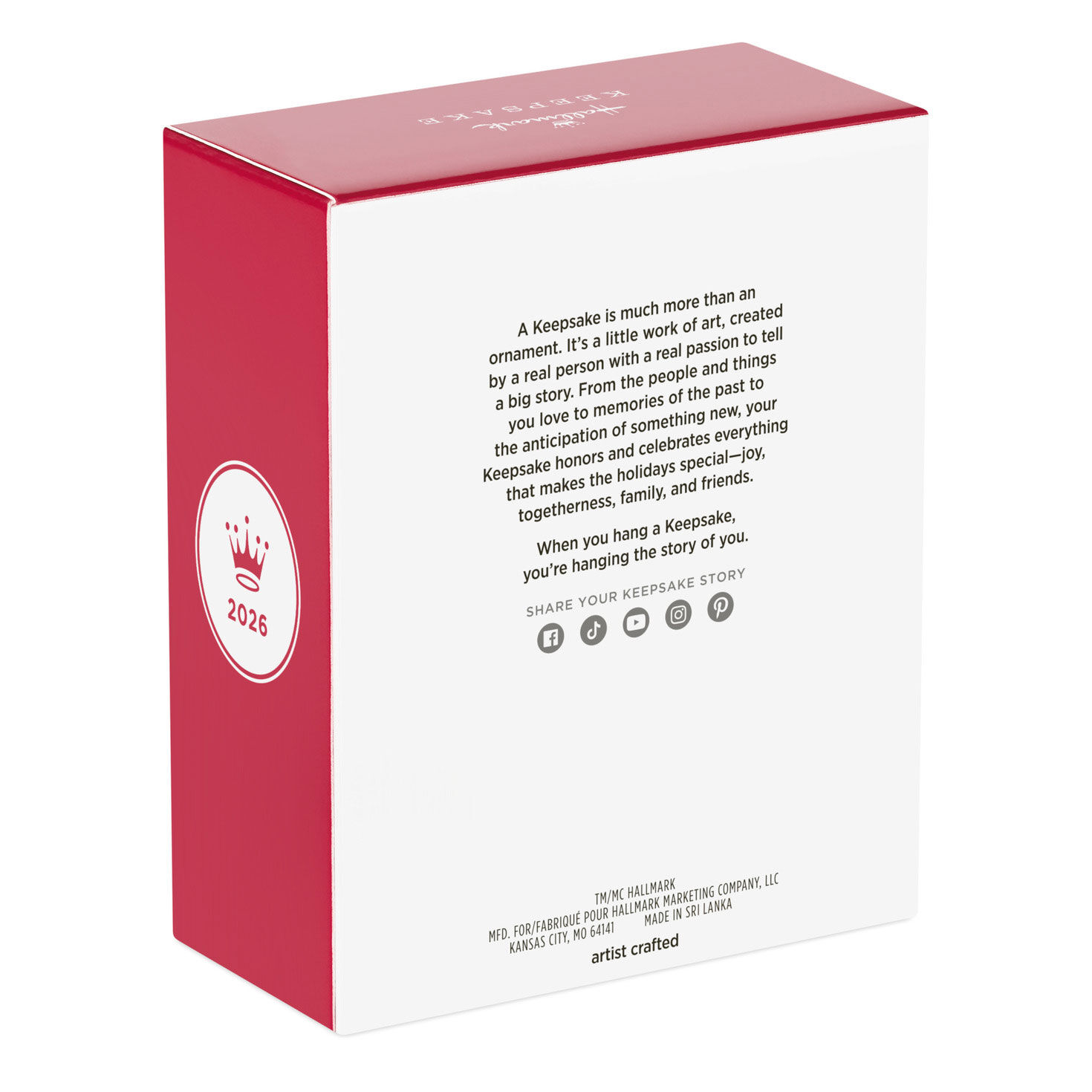 Red Blue Transformers Horse Keepsake Ornament Package back image number 8