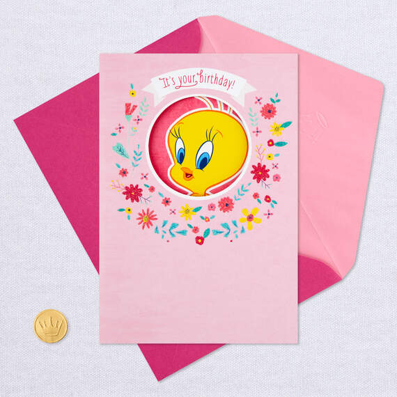 Looney Tunes™ Tweety™ Tail Feathers Funny Pop-Up Birthday Card, , large image number 5