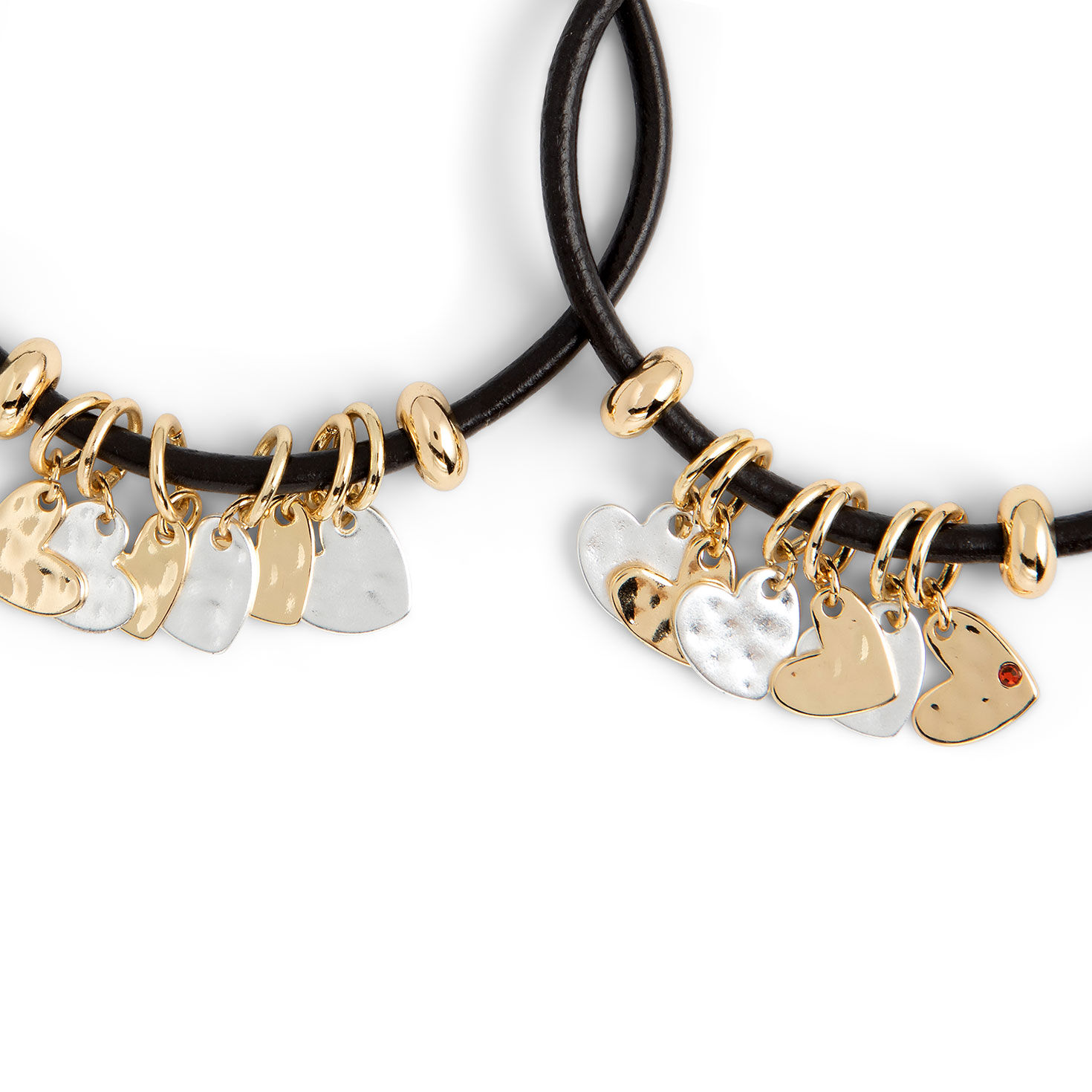 Demdaco Giving Collection Heart Charm Bracelets Set of 2