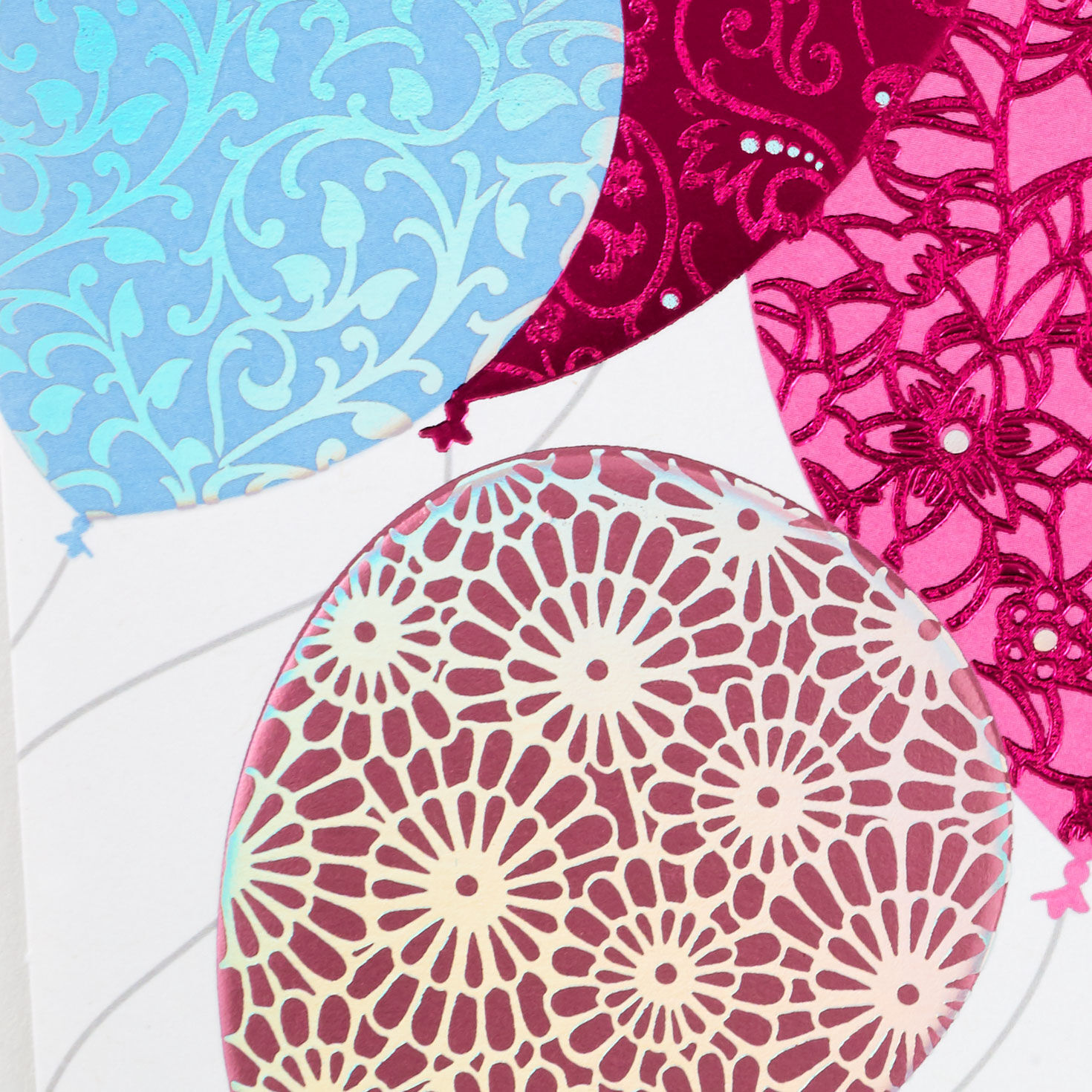 Elegant Balloons Birthday Card for Daughter-in-Law Card Front Detail image number 5