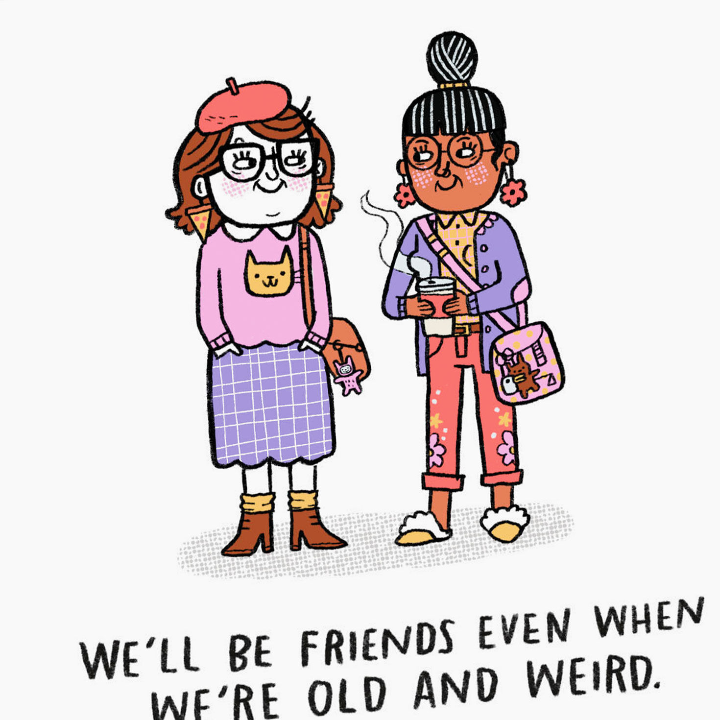 Weird Women Funny Birthday Card for Friend Card Front Detail image number 4