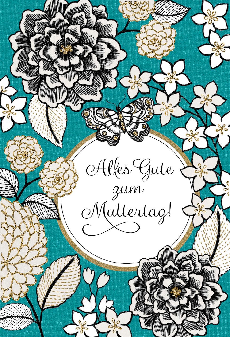 German-Language Mother's Day Card