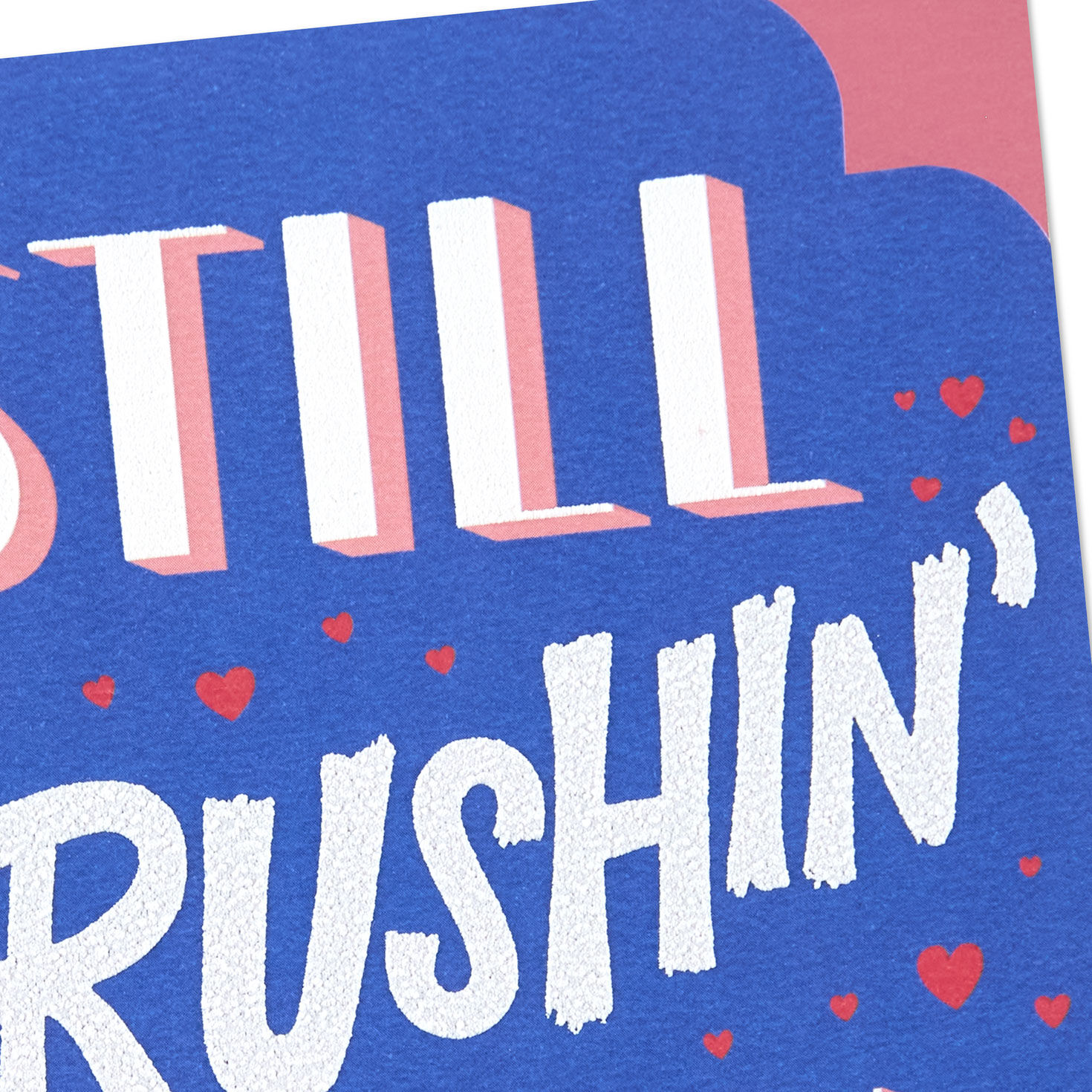 Lettering and Hearts Romantic Love Card Card Front Detail image number 4