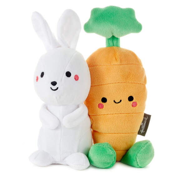 Better Together Bunny and Carrot Magnetic Plush Pair, 8", , large image number 1