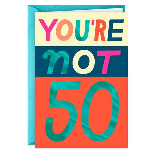21 + 29 Funny 50th Birthday Card, 