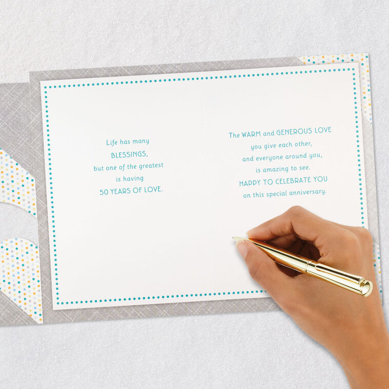 Happy to Celebrate You 50th Anniversary Card, , large image number 8
