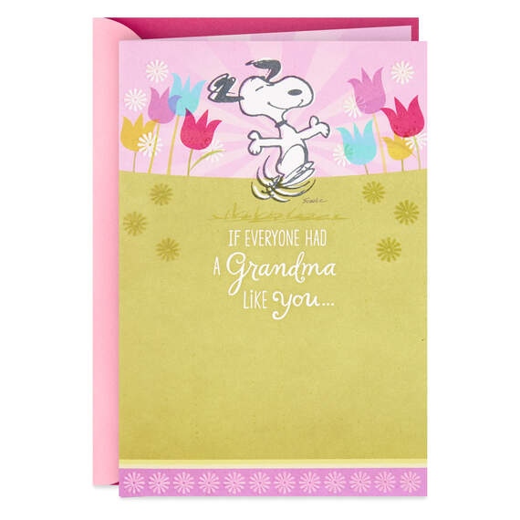 Peanuts® Snoopy Happy Dance Mother's Day Card for Grandma, , large image number 1