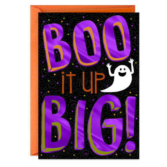 Boo It Up Big Ghost Halloween Card