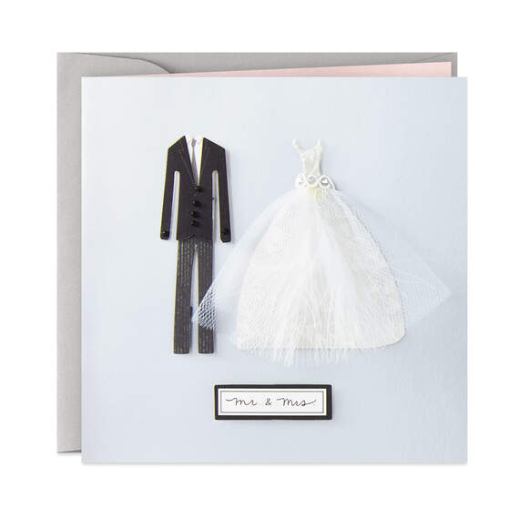 Your New Life as Mr. and Mrs. Wedding Card