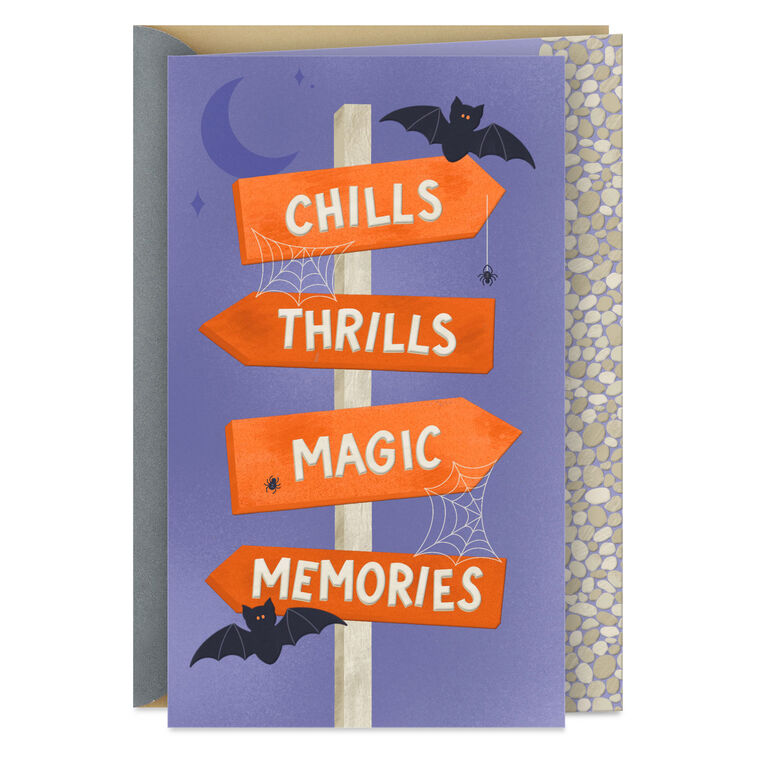 Chills, Thrills, Magic, Memories Halloween Card