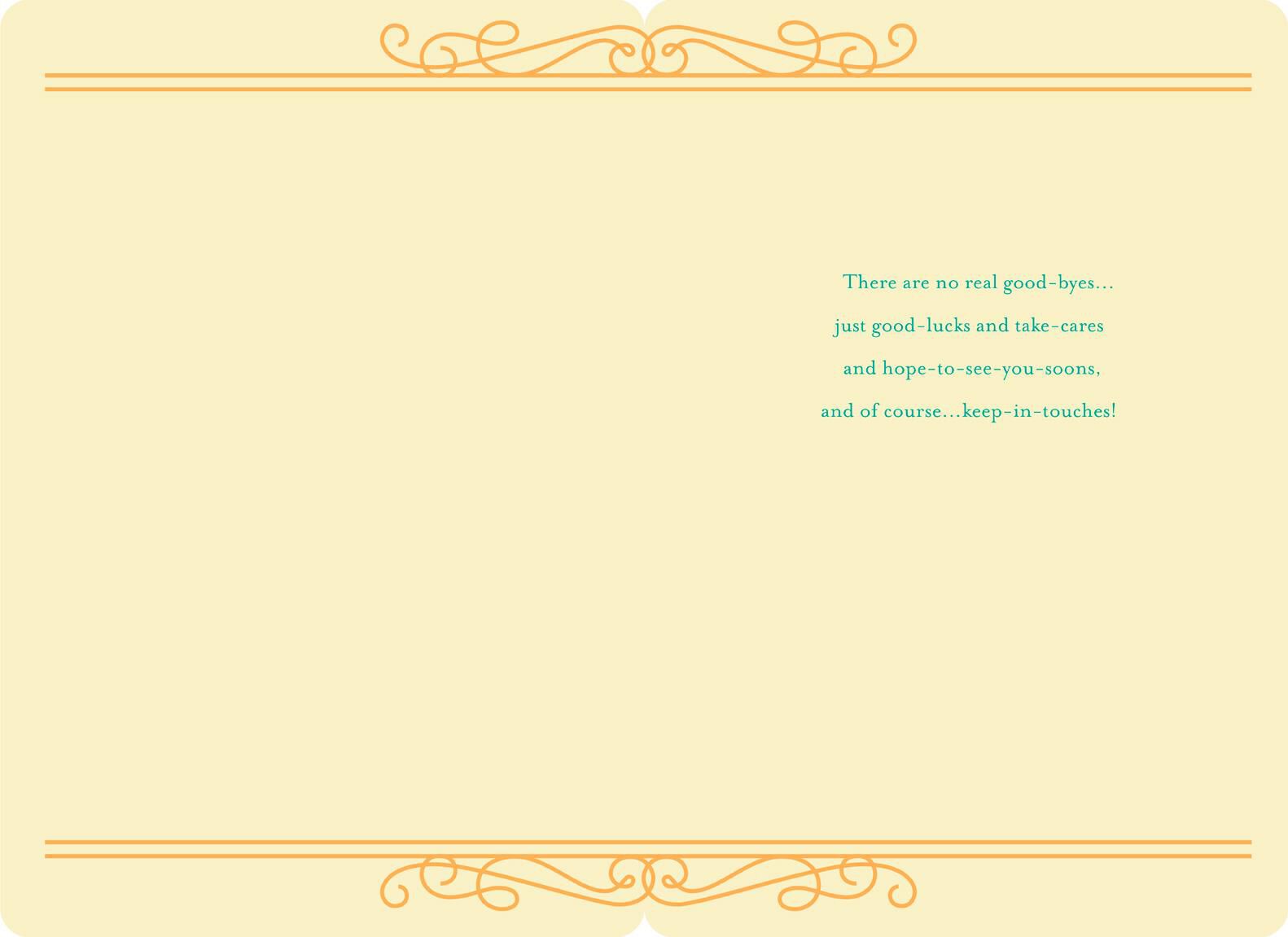 Good-Bye and Good Luck Jumbo Good Luck Card, 16.25"