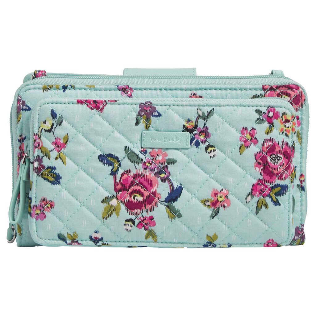 Vera Bradley Iconic Deluxe All Together Crossbody Bag In Water Bouquet