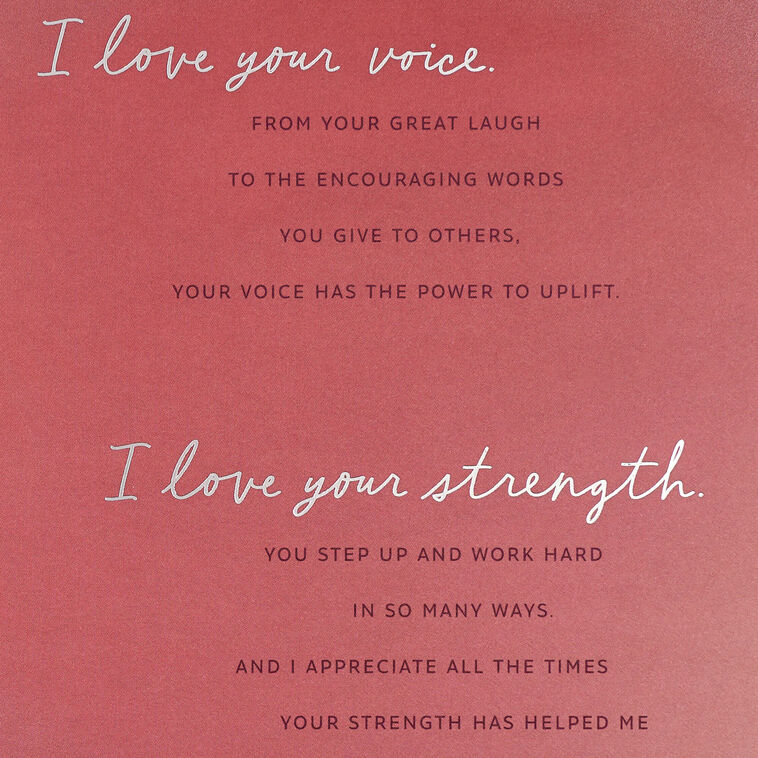 I Love So Many Things About You Birthday Card for Wife, , large image number 3