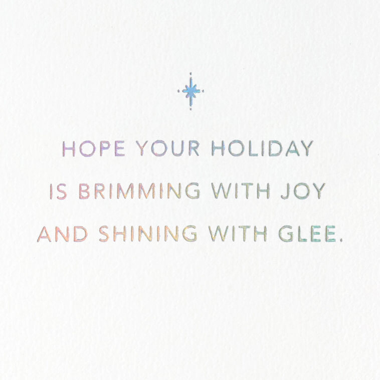 Disco Ball Santa Snowman Christmas Card, , large image number 2