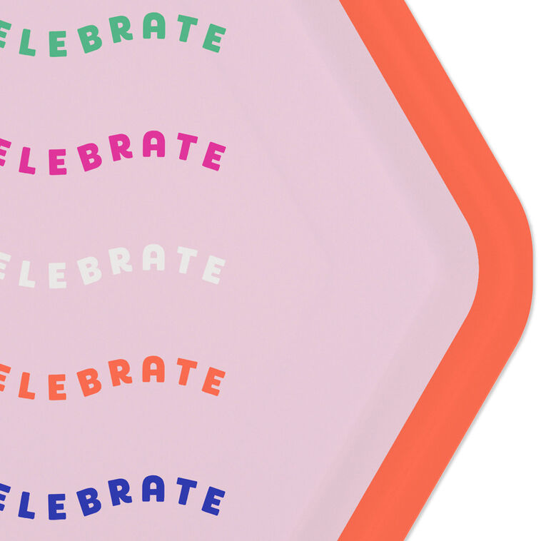 "Let's Celebrate" Dessert Plates, Pack of 8, , large image number 4