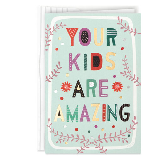 Amazing Kids, Amazing Mom Mother's Day Card, 