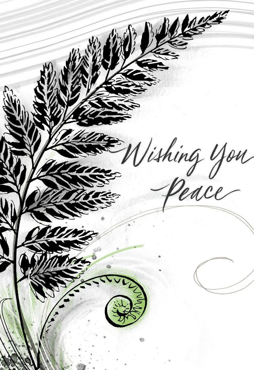 Wishing You Peace Sympathy Card