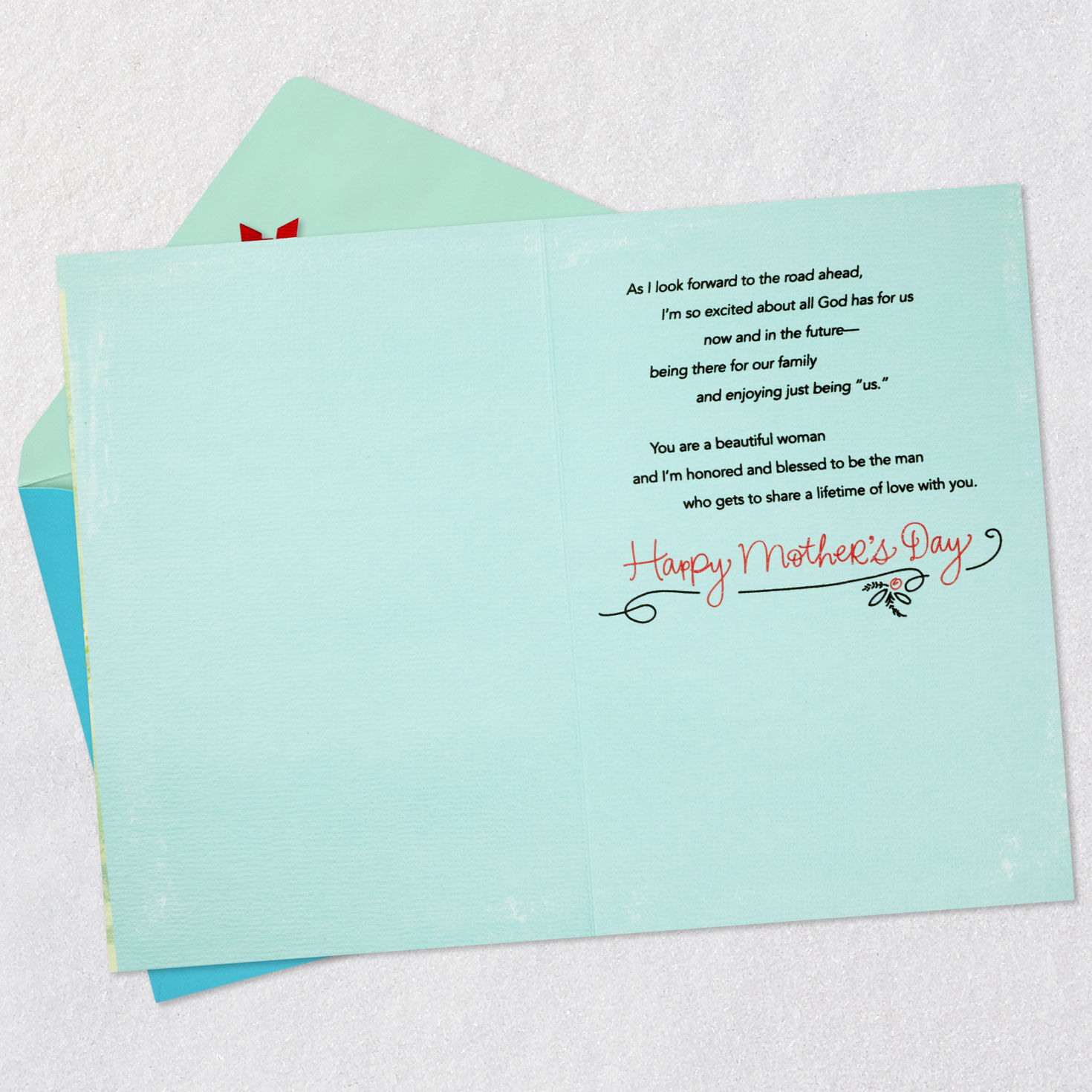 Outdoor Path Religious Mother's Day Card for Wife Open card with envelope image number 3