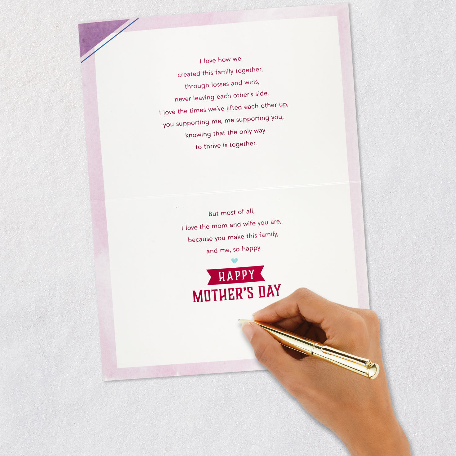 Sports Jerseys Mother's Day Card for Wife Signing card image number 7