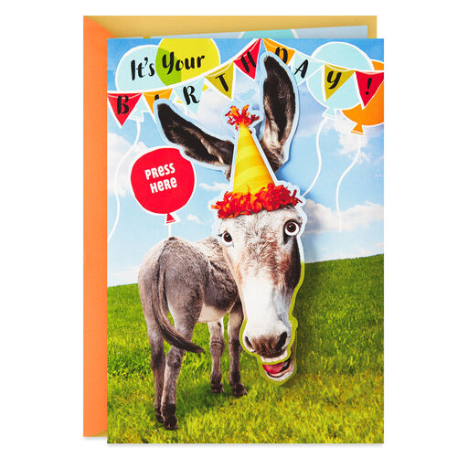 Whatever Makes Your Ass Happy Funny Musical Birthday Card With Motion, 