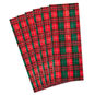 Red and Green Christmas Plaid Tissue Paper Flat fan image number 3