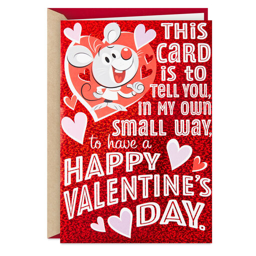 Not So Small Wishes Pop-Up Musical Valentine's Day Card, 
