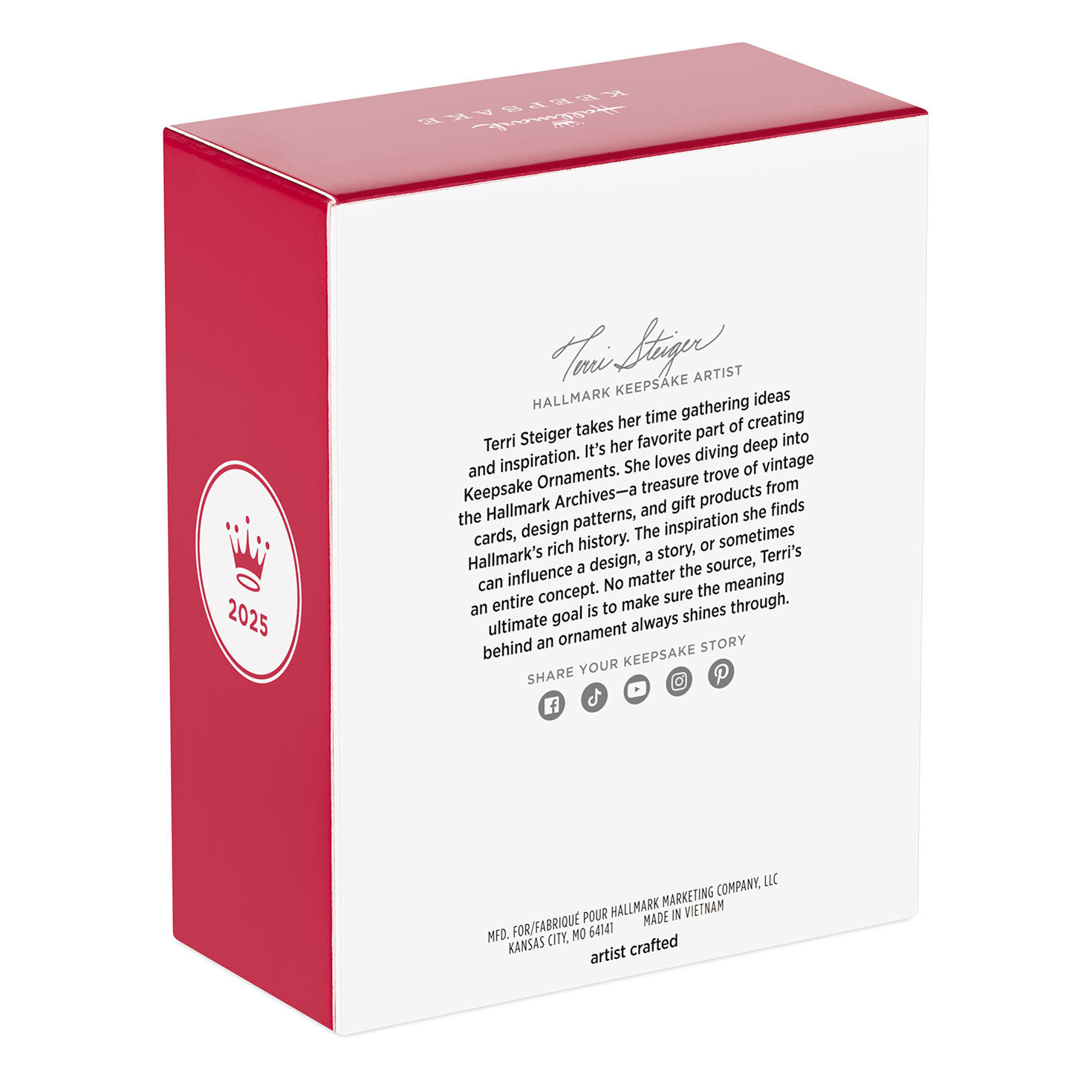 Tree Bookshelf Keepsake Ornament Package back image number 8