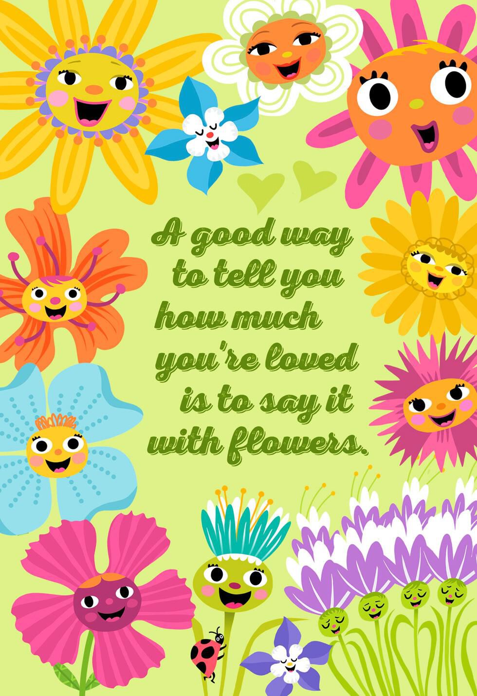 Singing Flowers Musical Mother's Day Card
