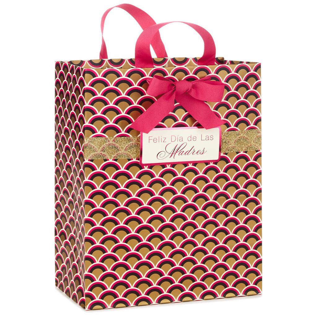 Feliz Día De Las Madres Scallops Large Gift Bag 13 Feliz Día De Las Madres Scallops Large Gift Bag 13