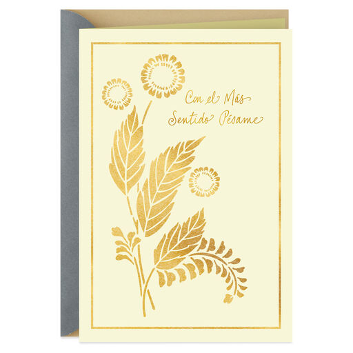 A Wish for Peace and Comfort Spanish-Language Sympathy Card, 