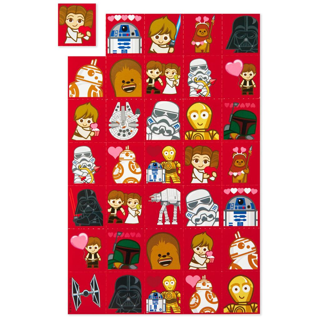star wars kids valentines