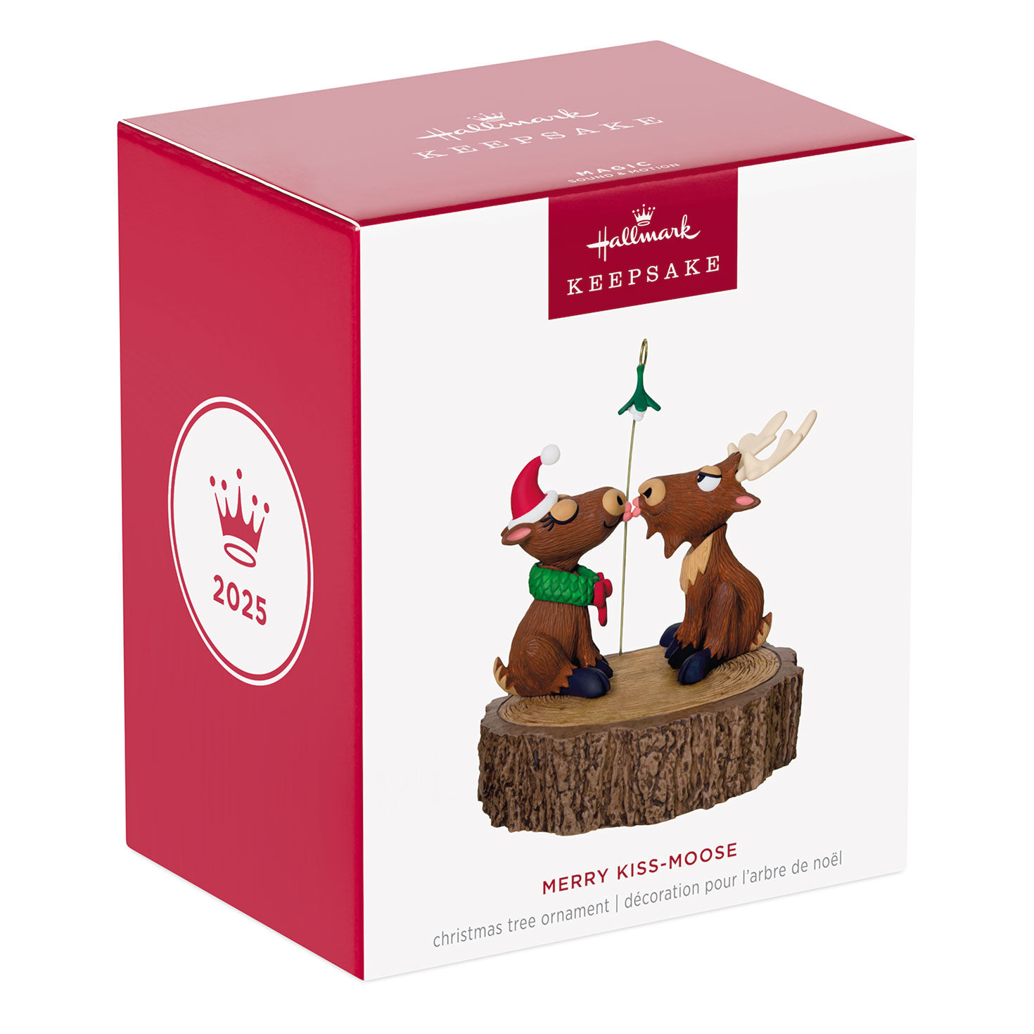 Moose Kissing Keepsake Ornament package front image number 7