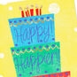 Tiered Cake With Candles Happy Birthday Card Card Front Detail image number 4
