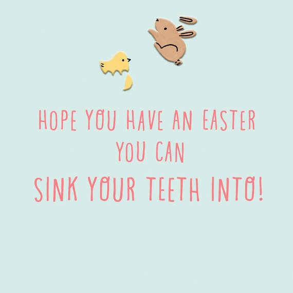 Shark Eating Candy Funny Easter Card, , large image number 2