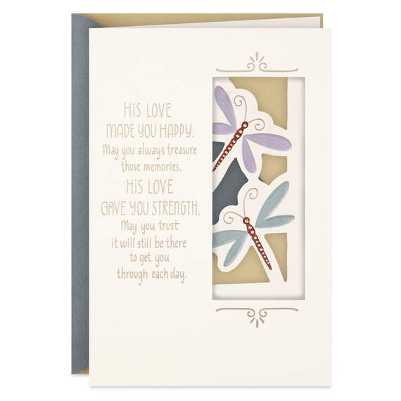 His Love Is Yours Forever Sympathy Card for Loss of Husband