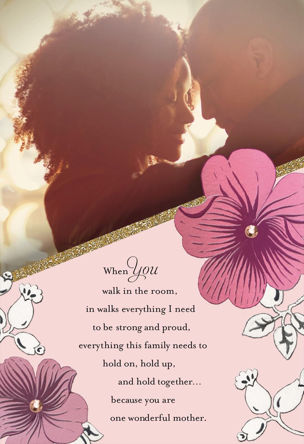 Brilliant Beauty Mother's Day Card for Wife