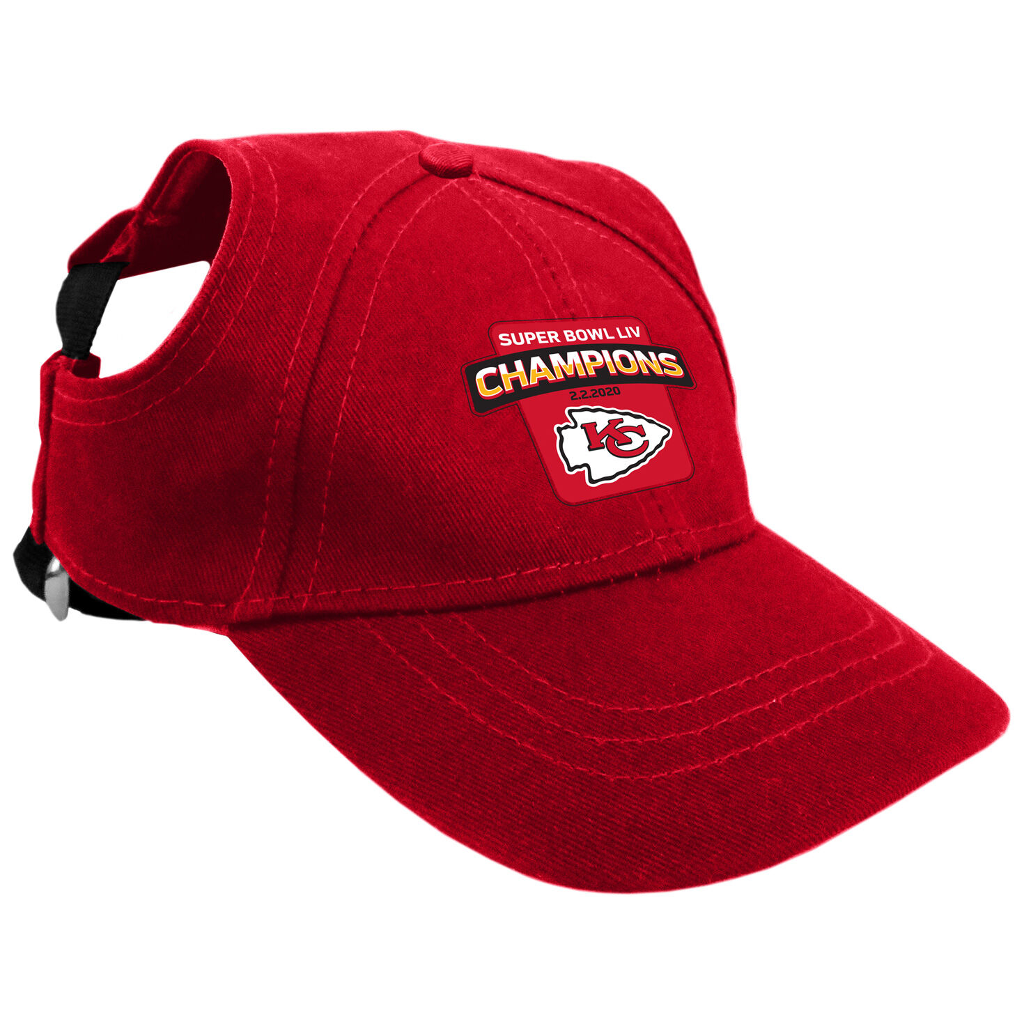 Kansas City Chiefs Super Bowl Liv Champions Pet Baseball Cap X Small Pets Hallmark