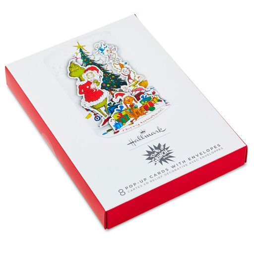 Dr. Seuss's How the Grinch Stole Christmas 3D Pop-Up Boxed Christmas Cards, Pack of 8, 