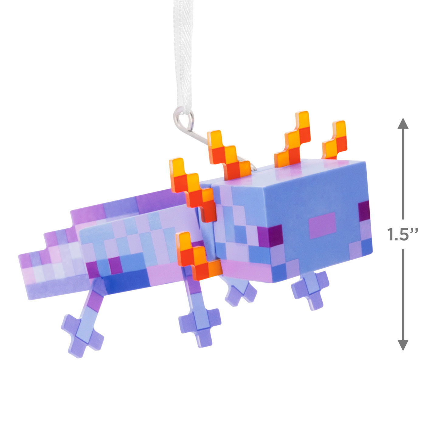 Minecraft Blue Axolotl Christmas Ornament  image number 3