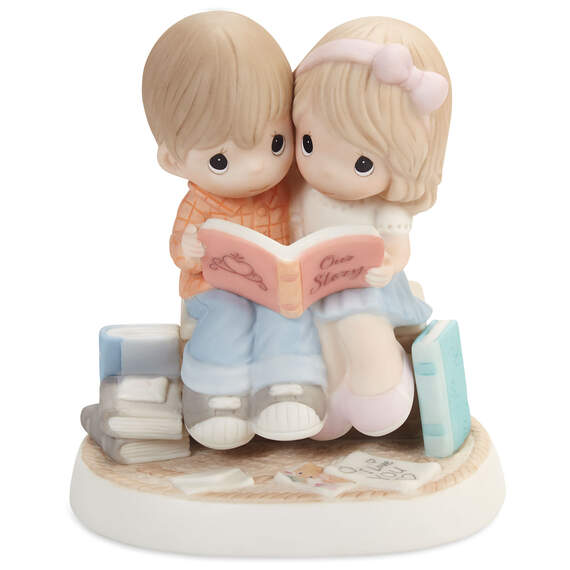 Precious Moments Couple Reading Book Figurine, 6", , large image number 1