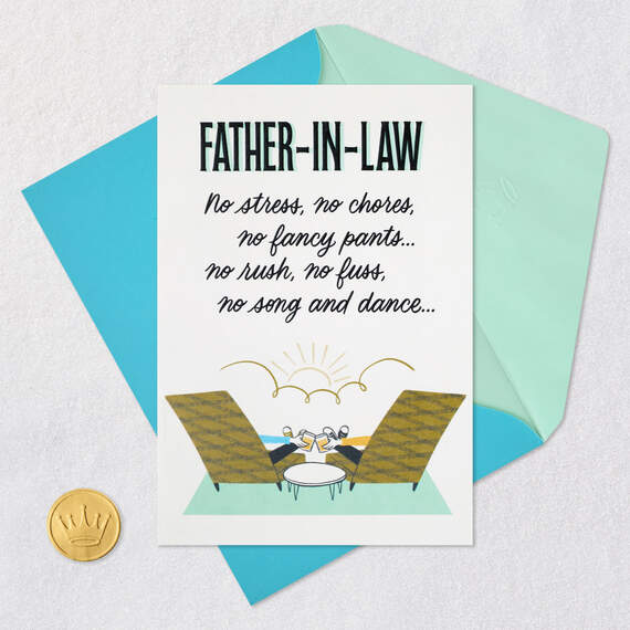 A Day All for You Father's Day Card for Father-in-Law, , large image number 5