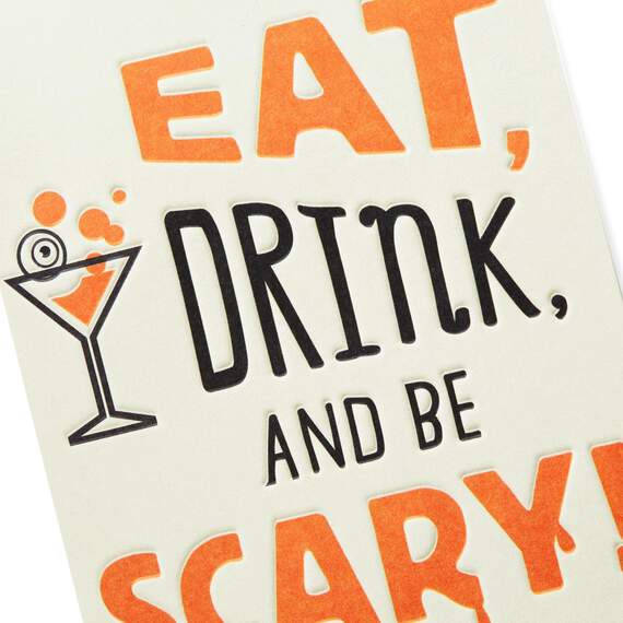Eat, Drink and Be Scary Halloween Party Invitations, Pack of 10, , large image number 2