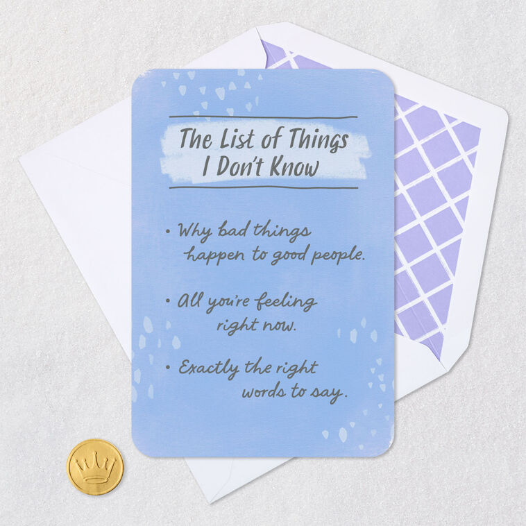 List of Things I Know Encouragement Card Card Front with Envelope and Gold Seal image number 5