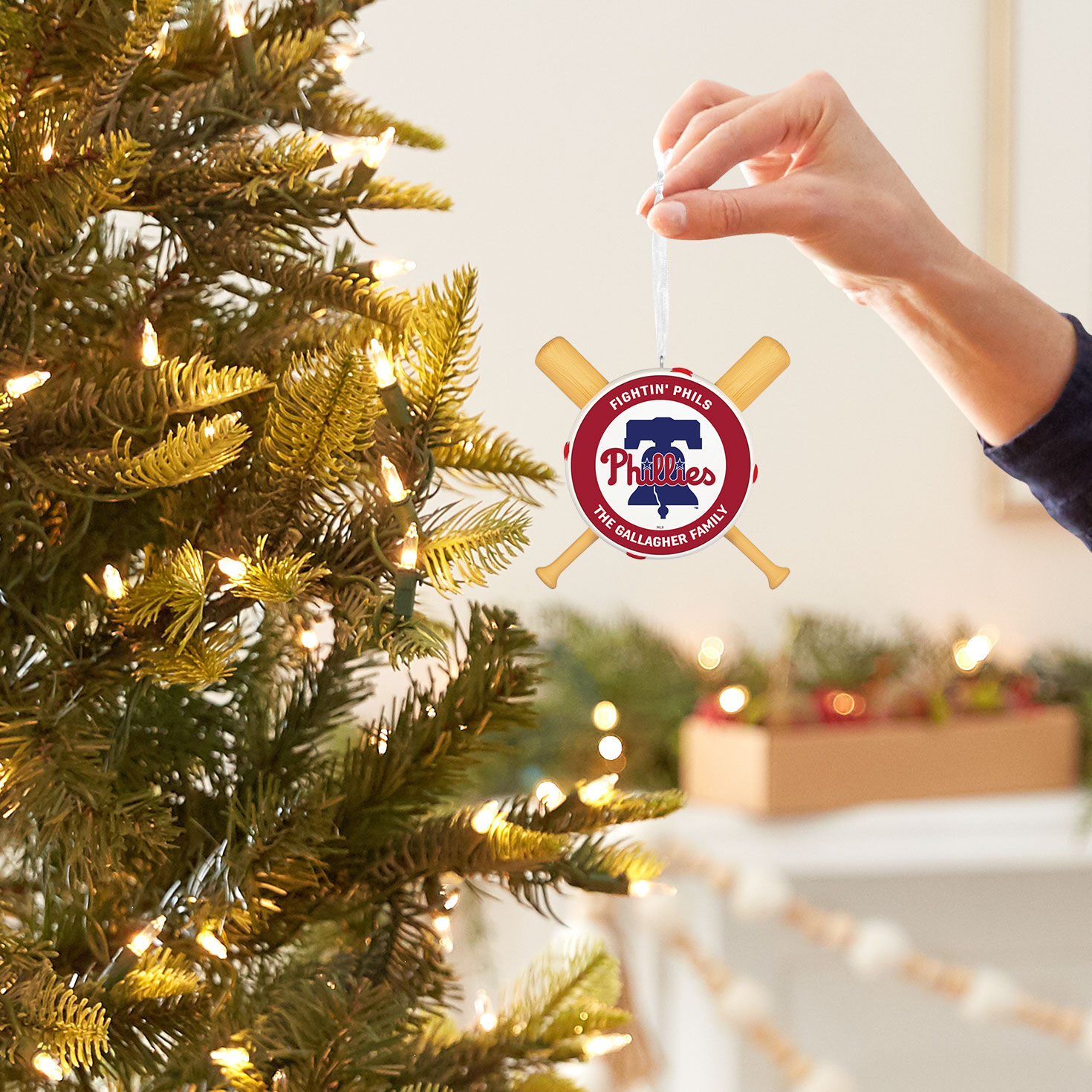 MLB Philadelphia Phillies™ Baseball Personalized Ornament, Custom Text for only USD 30.99 | Hallmark