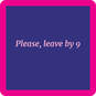 Drinks on Me Leave By 9 Funny Coaster, , large image number 1