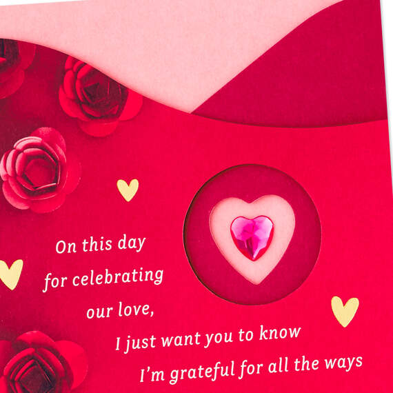 Celebrating Our Love Romantic Valentine's Day Card, , large image number 4